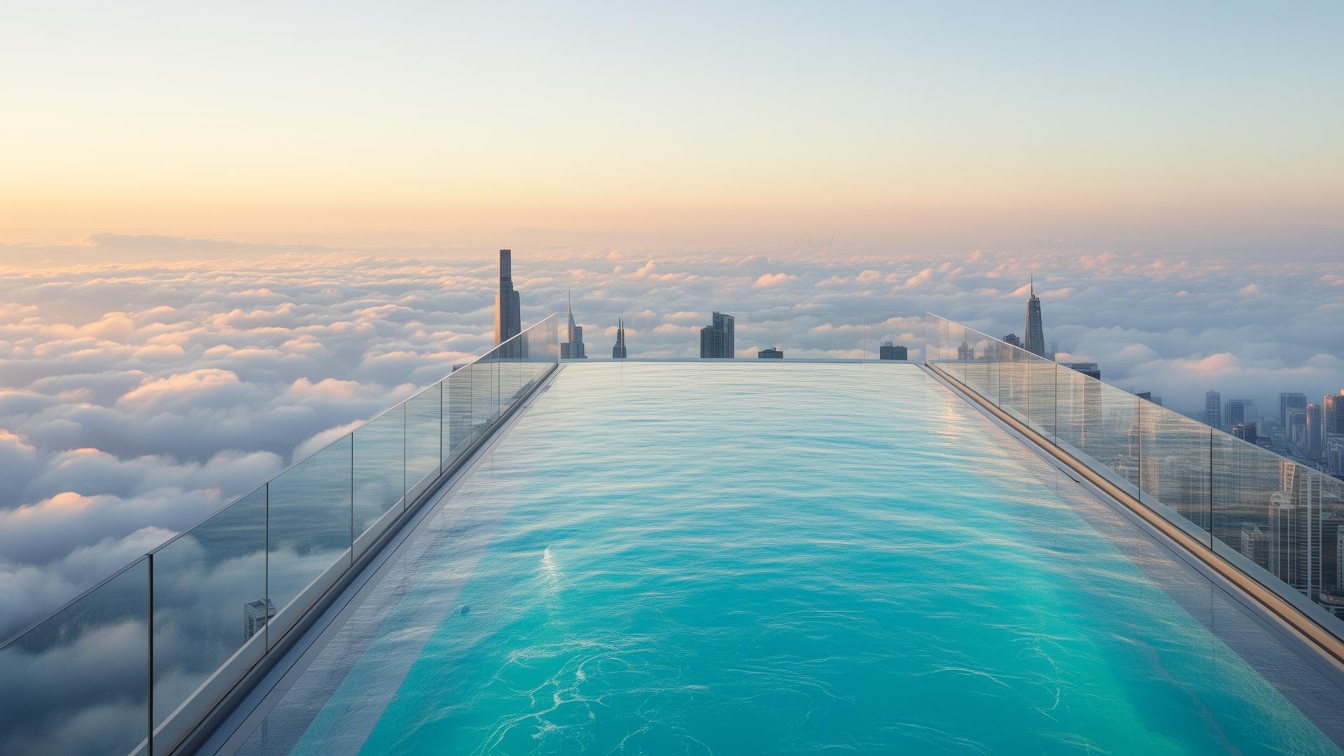 Sky infinity pool at Gravity